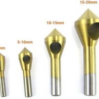 2-20mm Bộ mũi doa lỗ kim loại dạng đầu nón lỗ phay xiên phủ Titanium 4 chi tiết