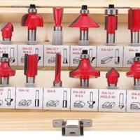 Bộ mũi phay gỗ 12 chi tiết cốt 6mm